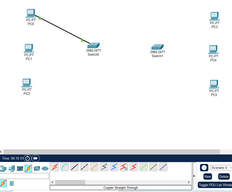 Cisco Packet Tracer Patch Cable Step 2